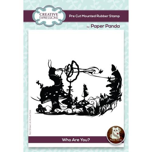 Paper Panda Who Are You Rubber Stamp
