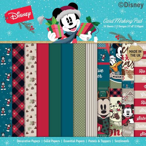 Disney Mickey & Minnie Christmas Card Making Pad