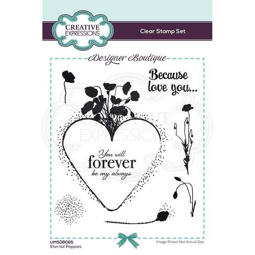 Creative Expressions Eternal Poppies Stamp