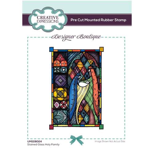 Creative Expressions Designer Boutique Stamp Holy Family Stained Glass