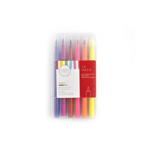 Kaisercolour Brush Tip Markers 12pk
