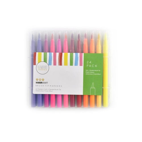 Kaisercolour Brush Tip Markers 24pk