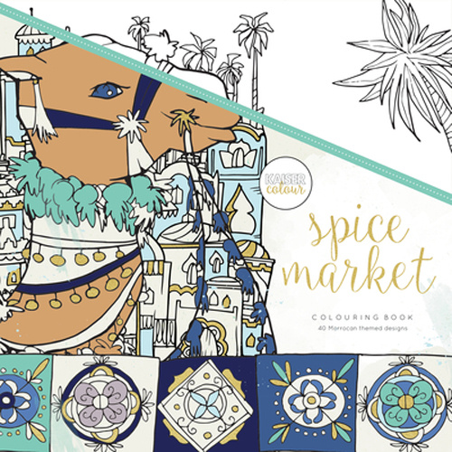 Kaisercolour Perfect Bound Colouring Book Spice Market