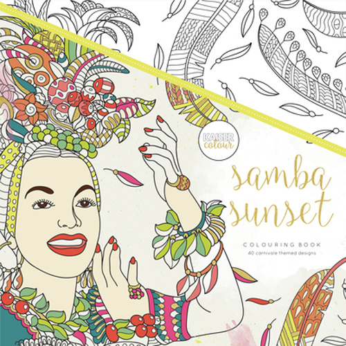 Kaisercolour Perfect Bound Colouring Book Samba Sunset