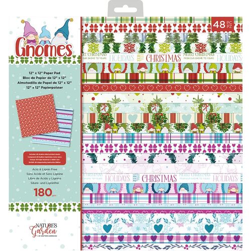 Natures Garden Gnomes 12" Paper Pad
