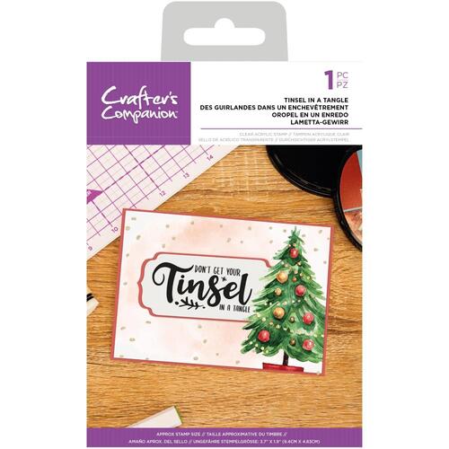 Crafter's Companion Stamp Tinsel in a Tangle