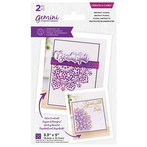 Gemini Create-a-Card Die Abstract Floral