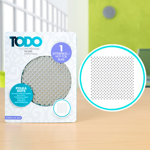 Todo Hotfoil Plate Allover Polka Dots 