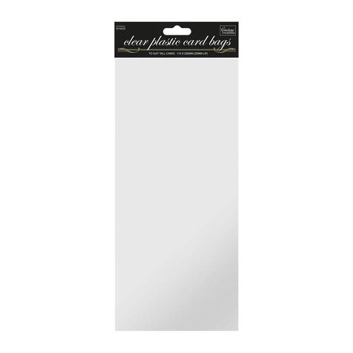 Couture Creations Clear Plastic Card Bags for Tall Cards