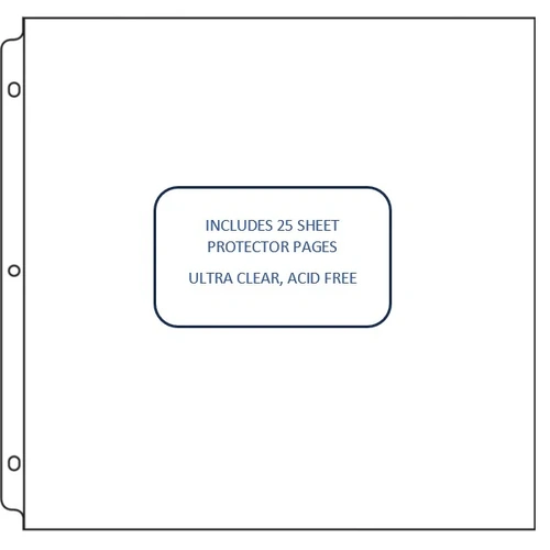 Couture Creations 3D Ring Album Refills - 12x12" 25pk