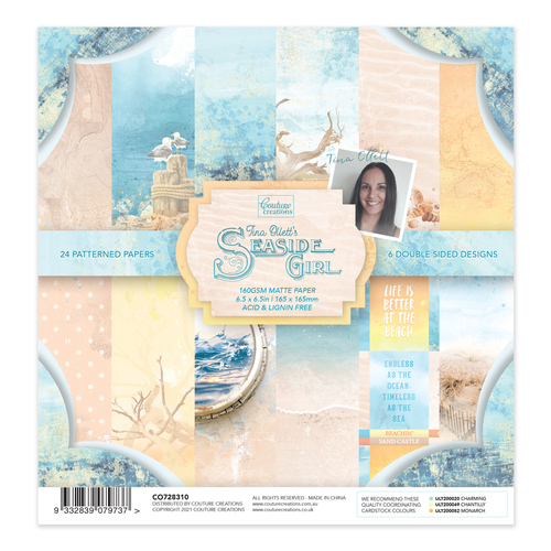 Couture Creations Seaside Girl 6.5" Paper Pad