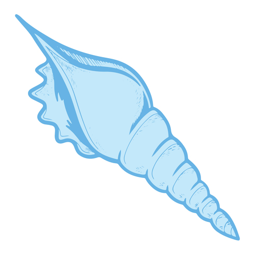 Couture Creations Seaside Girl Conical Seashell Mini Stamp & Die Set