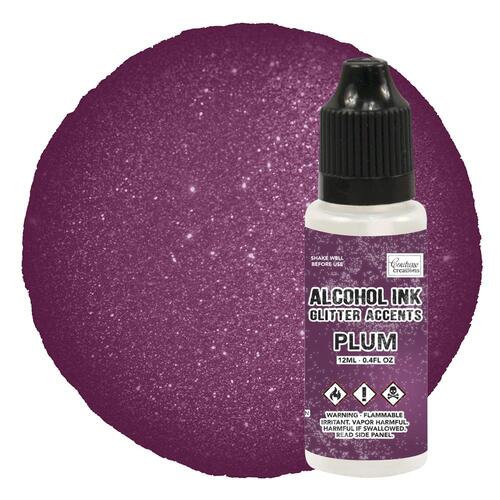 Couture Creations Plum Glitter Accents Alcohol Ink