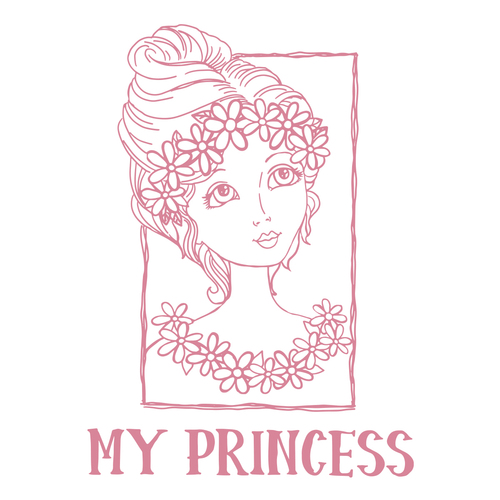 Couture Creations My Princess Portrait Stamp Set
