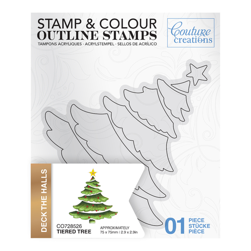 Couture Creations Tiered Tree Outline Stamp
