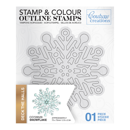 Couture Creations Snowflake Outline Stamp