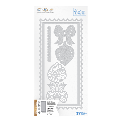 Couture Creations Hanging Bauble Tall Card Nesting Die Set