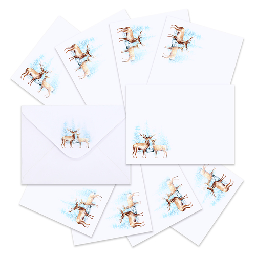 Couture Creations Christmas Deer Christmas Envelopes