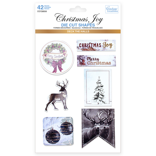 Couture Creations Christmas Joy Die-Cut Shapes