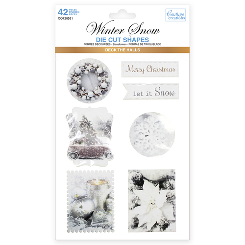 Couture Creations Winter Snow Die-Cut Shapes