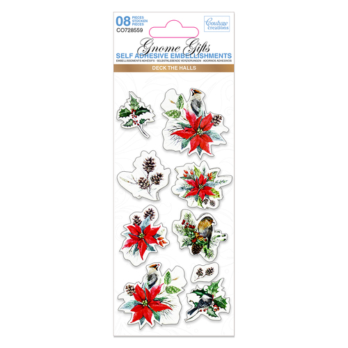 Couture Creations Gnome Gifts Christmas Embellishment 