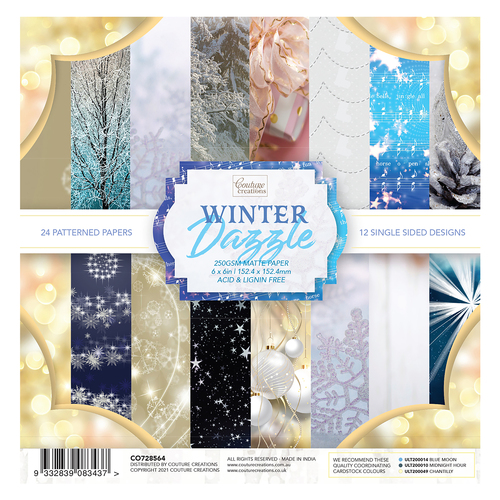 Couture Creations Winter Dazzle 6" Paper Pack