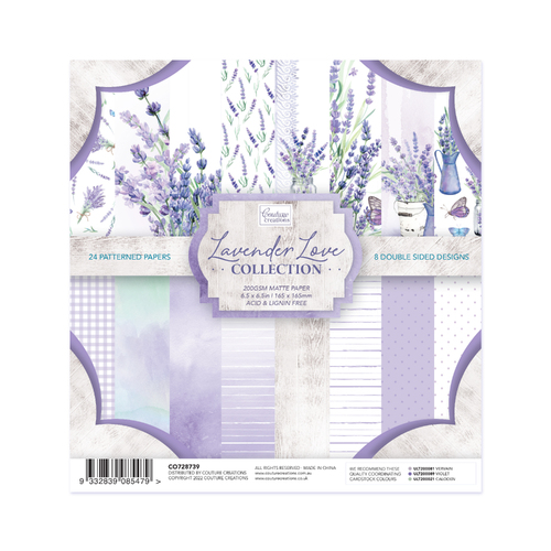 Couture Creations Lavender Love 6.5" Paper Pad