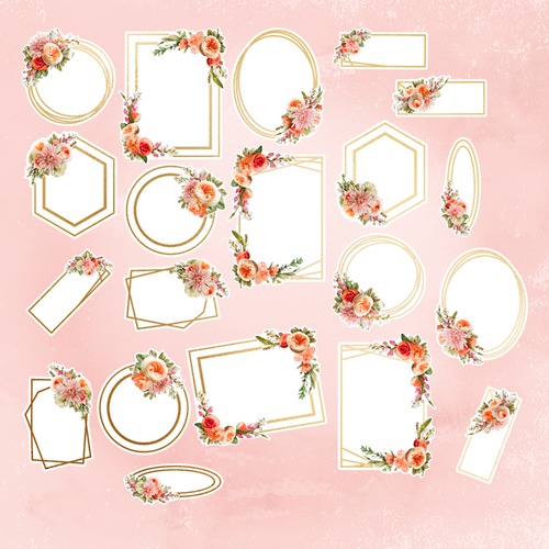 Couture Creations Elegance Ephemera Set 2 inc. Foiled Elements