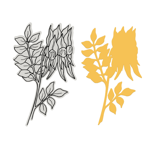 Couture Creations Sturt Desert Pea Stamp and Die