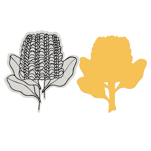 Couture Creations Scarlet Banksia Stamp and Die