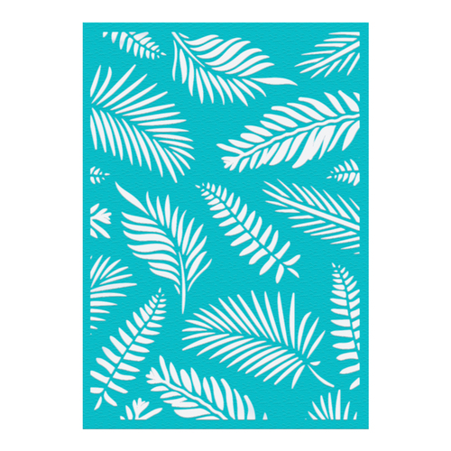 Couture Creations Earthy Delights Palm Leaves Embossing Folder
