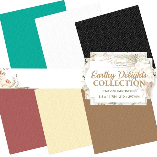 Couture Creations Earthy Delights Collection A4 Cardstock 