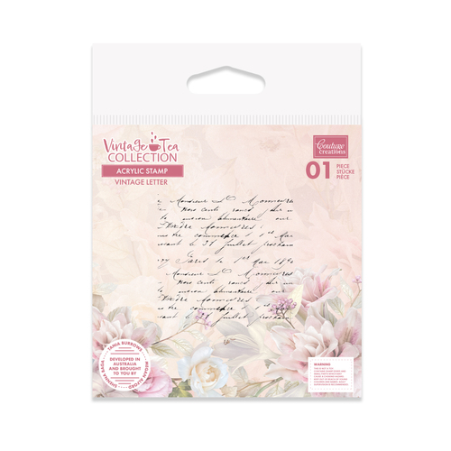 Couture Creations Vintage Letter Stamp