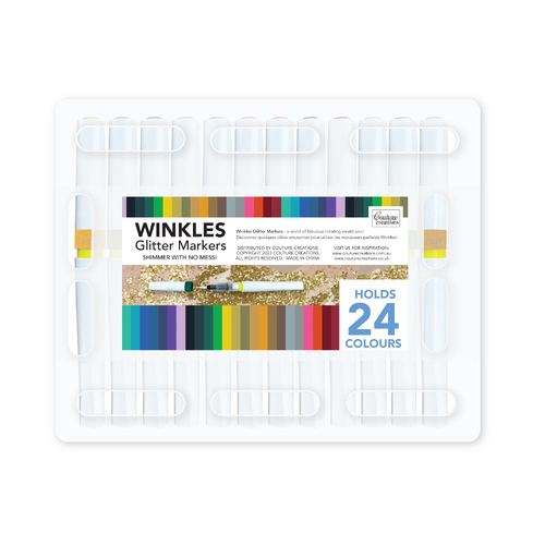 Couture Creations Winkles Shimmer Glitter Marker Set in Case