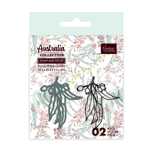Couture Creations Eucalyptus Leaves Stamp & Die Set