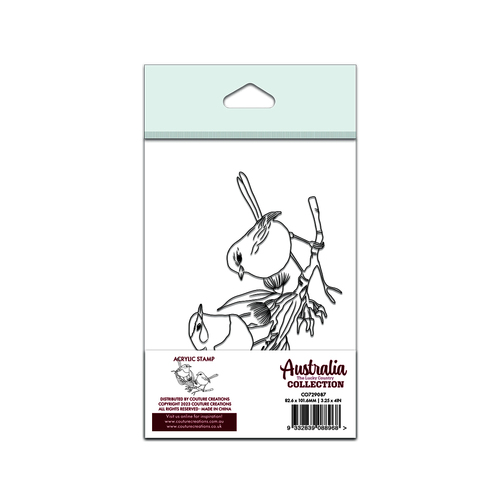 Couture Creations Fairy Wrens Stamp