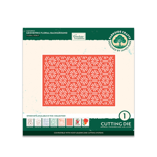 Couture Creations Geometric Floral Background Cutting Die Set (1pc)