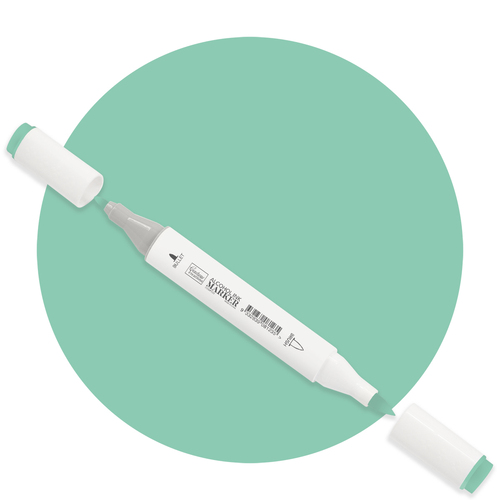Couture Creations Bluish Green Twin Tip Alcohol Ink Marker
