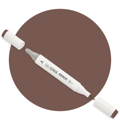 Couture Creations Dark Brown Twin Tip Alcohol Ink Marker
