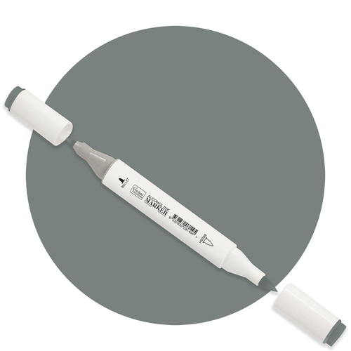 Couture Creations Aoki Grey Twin Tip Alcohol Ink Marker