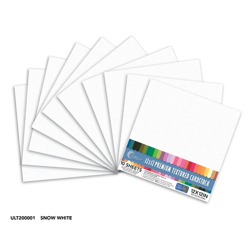 Couture Creations Cardstock - Snow White 12x12" 10pk 