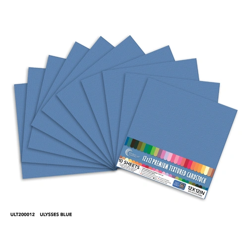 Couture Creations Cardstock - Ulysses Blue 12x12" 10pk