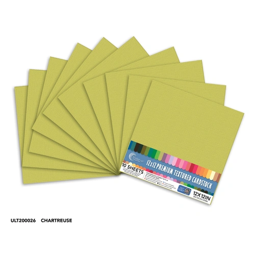 Couture Creations Cardstock - Chartreuse 12x12" 10pk