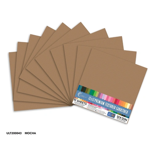 Couture Creations Cardstock - Mocha 12x12" 10pk