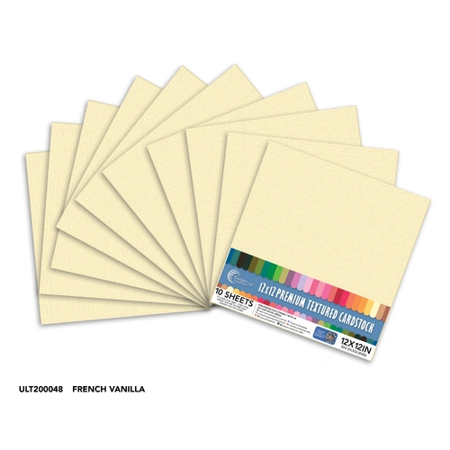Couture Creations Cardstock - French Vanilla 12x12" 10pk
