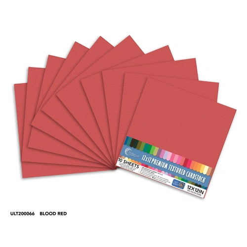 Couture Creations Cardstock - Blood Red 12x12" 10pk