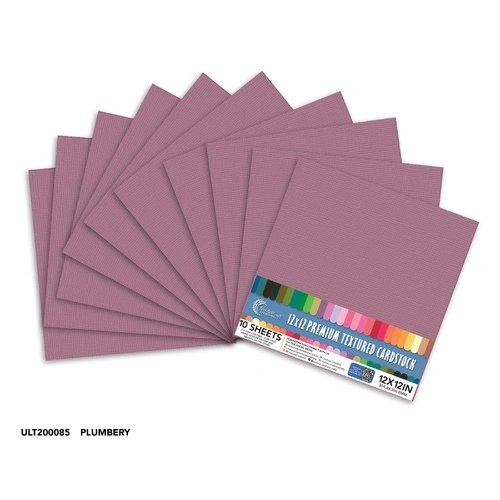 Couture Creations Cardstock - Plumbery 12x12" 10pk
