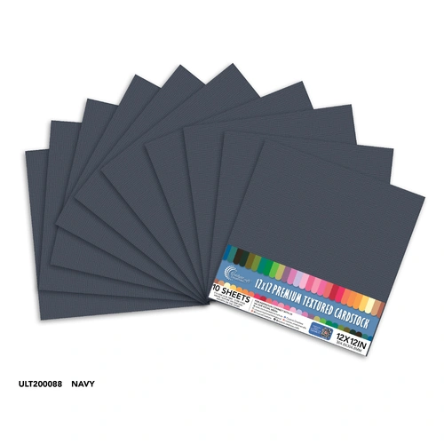 Couture Creations Cardstock - Navy 12x12" 10pk 