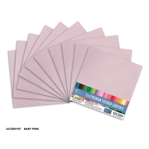Couture Creations Cardstock - Baby Pink 12x12" 10pk