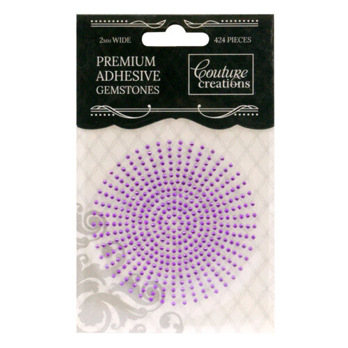 Couture Creations Amethyst 2mm Adhesive Gemstones